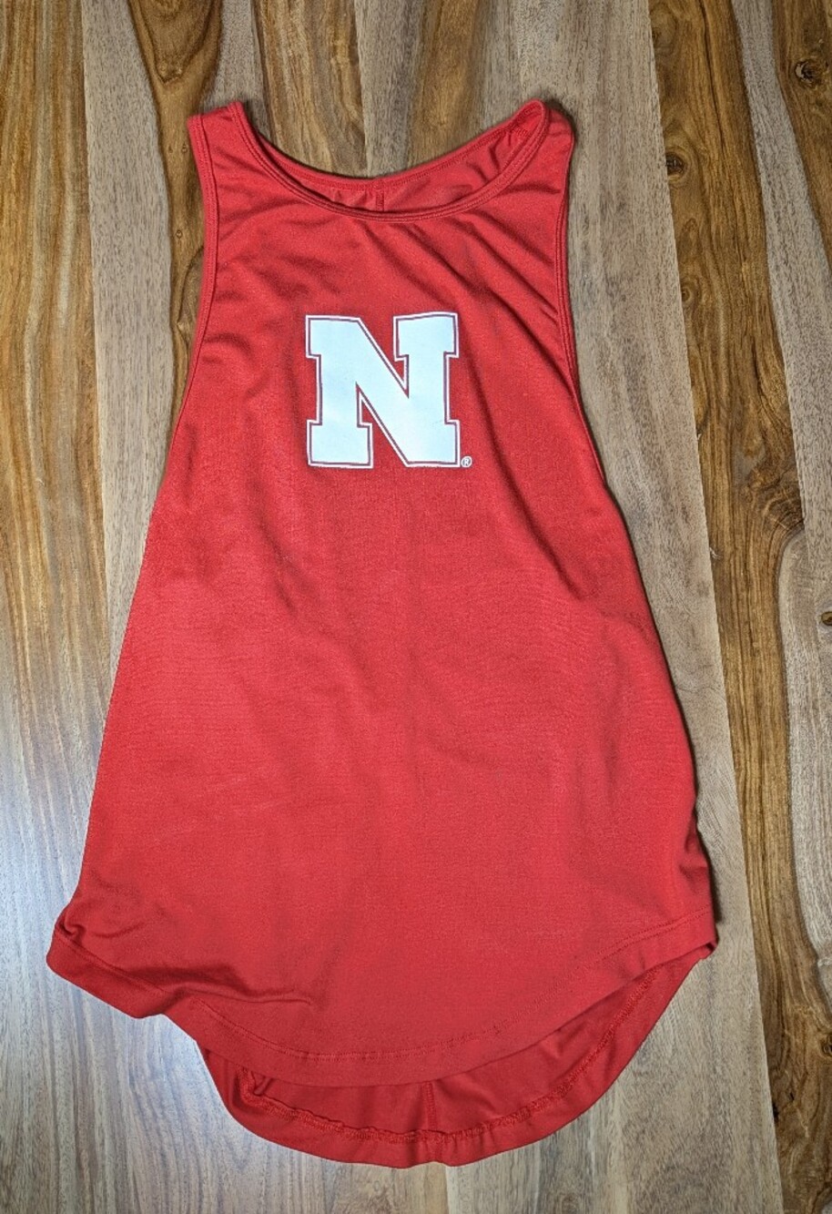 Nebraska Cornhuskers Open Back Keyhole Athletic Tank Top Size S